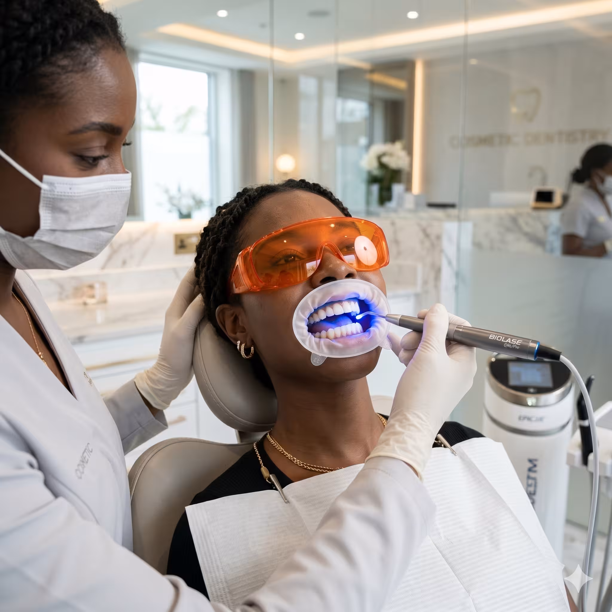 Professional teeth whitening at Lumina Dental